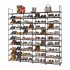 US 10 Tiers Shoe Rack with Hooks Shoe Shelf Storage Organizer for Entryway Holds 72 Pairs Shoe