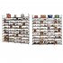 US 10 Tiers Shoe Rack with Hooks Shoe Shelf Storage Organizer for Entryway Holds 72 Pairs Shoe