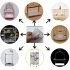 US 100 Pieces Wooden Parrot Bird  Pad  Disposable Absorbent Fecal Tray Fecal Paper  Cuttable Pet Pad Cloth Bird Cage Cushion Supplies Small  22x15 