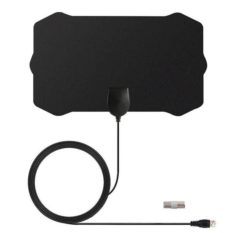 US 1080P 200 Mile Range Antenna TV Digital HD Skywire 4K Antena Digital Indoor HDTV  black