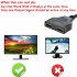 US 1080P HDMI Splitter Male to Female Cable Adapter Converter HDTV 1 Input 2 Output black