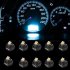 US 10Pcs T4 2 12V LED Bulb Car Instrument Dashboard Meter Panel Lights Lamps T4 2 white