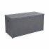 US 113 Gallons Cuboid Courtyard Storage Box Waterproof Lockable Tools Chest Grey