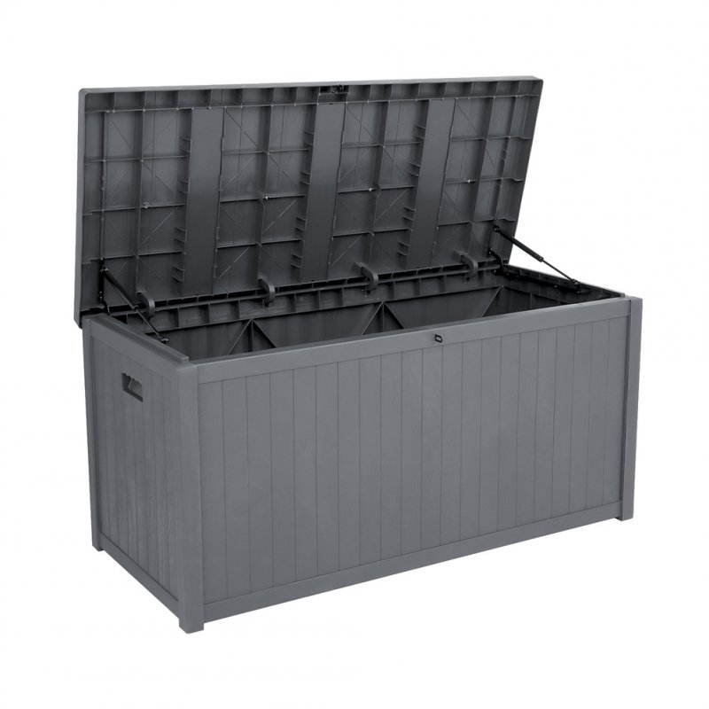 US 113 Gallons Cuboid Courtyard Storage Box Waterproof Lockable Tools