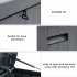 US 113 Gallons Cuboid Courtyard Storage Box Waterproof Lockable Tools Chest Grey