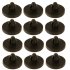US 12 Pcs Brake Switch Stopper Brake Pedal Pad Brake Lights Switch Limiter 90541 06036 Car Accessories black