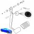 US 12 Pcs Brake Switch Stopper Brake Pedal Pad Brake Lights Switch Limiter 90541 06036 Car Accessories black