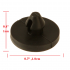 US 12 Pcs Brake Switch Stopper Brake Pedal Pad Brake Lights Switch Limiter 90541 06036 Car Accessories black