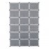 US 12 tiers 36 Grids Shoe Rack Organizer Portable Space Saving Shoe Cabinet
