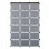 US 12 tiers 36 Grids Shoe Rack Organizer Portable Space Saving Shoe Cabinet