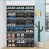 US 12 tiers 36 Grids Shoe Rack Organizer Portable Space Saving Shoe Cabinet
