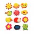 US 12Pcs Set Cute Fridge Magnet Wooden Cartoon Shape Educational Toys for Baby Kids random