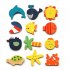 US 12Pcs Set Cute Fridge Magnet Wooden Cartoon Shape Educational Toys for Baby Kids random