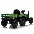 US 12V Ride On Tractor With Trailer 3 speed Adjustable Battery Powered Electric Tractor With Remote Control MP3 LED Light For Xmas Birthday Gifts Yellow