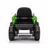 US 12V Ride On Tractor With Trailer 3 speed Adjustable Battery Powered Electric Tractor With Remote Control MP3 LED Light For Xmas Birthday Gifts Yellow