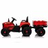 US 12V Ride On Tractor With Trailer 3 speed Adjustable Battery Powered Electric Tractor With Remote Control MP3 LED Light For Xmas Birthday Gifts Yellow
