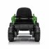 US 12V Ride On Tractor With Trailer 3 speed Adjustable Battery Powered Electric Tractor With Remote Control MP3 LED Light For Xmas Birthday Gifts Yellow