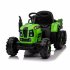 US 12V Ride On Tractor With Trailer 3 speed Adjustable Battery Powered Electric Tractor With Remote Control MP3 LED Light For Xmas Birthday Gifts Yellow