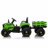 US 12V Ride On Tractor With Trailer 3 speed Adjustable Battery Powered Electric Tractor With Remote Control MP3 LED Light For Xmas Birthday Gifts Yellow