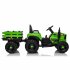 US 12V Ride On Tractor With Trailer 3 speed Adjustable Battery Powered Electric Tractor With Remote Control MP3 LED Light For Xmas Birthday Gifts Yellow