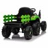 US 12V Ride On Tractor With Trailer 3 speed Adjustable Battery Powered Electric Tractor With Remote Control MP3 LED Light For Xmas Birthday Gifts Yellow