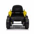 US 12V Ride On Tractor With Trailer 3 speed Adjustable Battery Powered Electric Tractor With Remote Control MP3 LED Light For Xmas Birthday Gifts Yellow