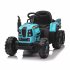 US 12V Ride On Tractor With Trailer 3 speed Adjustable Battery Powered Electric Tractor With Remote Control MP3 LED Light For Xmas Birthday Gifts Yellow