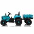 US 12V Ride On Tractor With Trailer 3 speed Adjustable Battery Powered Electric Tractor With Remote Control MP3 LED Light For Xmas Birthday Gifts Yellow