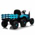 US 12V Ride On Tractor With Trailer 3 speed Adjustable Battery Powered Electric Tractor With Remote Control MP3 LED Light For Xmas Birthday Gifts Yellow