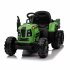 US 12V Ride On Tractor With Trailer 3 speed Adjustable Battery Powered Electric Tractor With Remote Control MP3 LED Light For Xmas Birthday Gifts Yellow