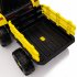 US 12V Ride On Tractor With Trailer 3 speed Adjustable Battery Powered Electric Tractor With Remote Control MP3 LED Light For Xmas Birthday Gifts Yellow