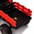 US 12V Ride On Tractor With Trailer 3 speed Adjustable Battery Powered Electric Tractor With Remote Control MP3 LED Light For Xmas Birthday Gifts Yellow