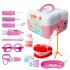 US 15 Pcs Toddlers Dentist Role Play Set Doctor Kit with Carry Case for School Classroom  Doctor Roleplay Costume Dress Up Pink