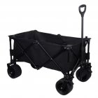 US 1PCS 600d Oxford Cloth and steel Pipe and PU Wheel Camper Black