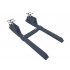 US 1PCS Q235 Low Carbon Steel Pallet Fork Double Bolts connecting Rod black shim Size 60in Bearing 4000 Lbs