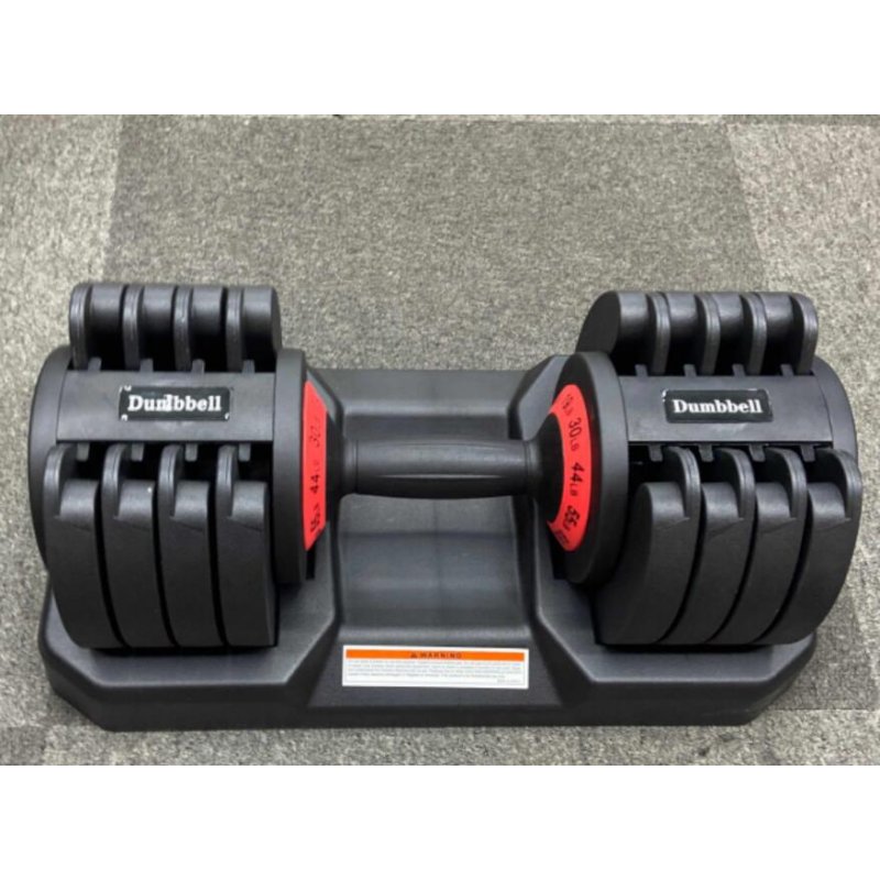 US 1pcs Cast Iron Lagged Adjustable Weight Dumbbell (pound Neutral Packing) 55 pounds