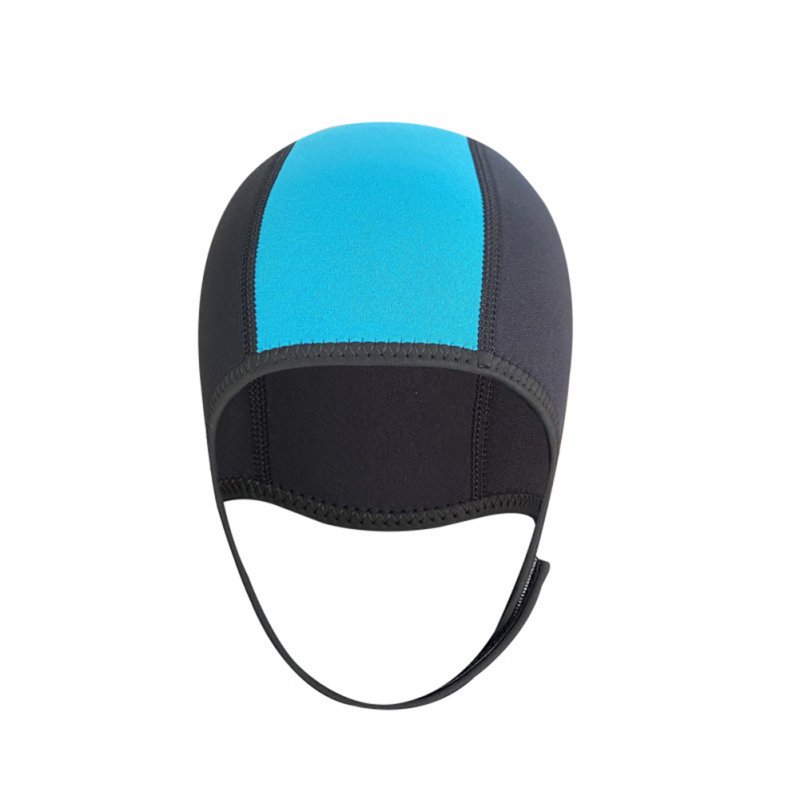 US 2.5mm Professional Diving Hats Thickened Warm Winter Outdoor Swimming Caps Swimwear Equipment MY063 black blue one size