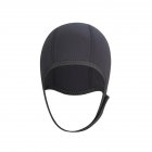 US 2.5mm Professional Diving Hats Thickened Warm Winter Outdoor Swimming Caps Swimwear Equipment MY062 black headgear one size