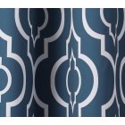US 2 Panels Blackout Window Curtain Thermal Insulated Lattice Print Chrome Grommet Top for Bedroom Living Room