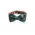 US 2 Pcs set Pet Collar Bowknot  Collar Triangle Scarf Kit Cloth Adjustable Color Printing Pet Ornaments Red