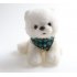 US 2 Pcs set Pet Collar Bowknot  Collar Triangle Scarf Kit Cloth Adjustable Color Printing Pet Ornaments Red