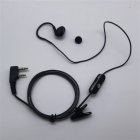 US 2 Pin In Ear Earphone Earpiece Sports Headset PTT MIC for BAOFENG KENWOOD Retevis HYT Radio L3FE