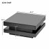 US 2 Tier Square Coffee Table With LED Lights Center Sofa Table Multifunctional Cocktail Table For Living Room Dining Room Bedroom  31 5  x31 5  x14 2     White