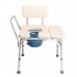 US 2 in 1 Multifunctional Commode Chair Bath Chair 6 Levels Adjustable for Elder Disabled People Pregnant