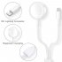 US 2 in 1 Wireless Charger for Apple Watch Series 1 2 3 4 USB Magnetic Charging Cable 3 3 feet 1meter for iPhone 7 8 X Max white