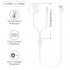 US 2 in 1 Wireless Charger for Apple Watch Series 1 2 3 4 USB Magnetic Charging Cable 3 3 feet 1meter for iPhone 7 8 X Max white