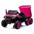 US 24V 2 Seater UTV XXL Ride On Truck With Dump Bed Battery Powered 6 Wheeler Ride On UTV Toys For Boys Girls Kids Blue