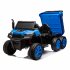 US 24V 2 Seater UTV XXL Ride On Truck With Dump Bed Battery Powered 6 Wheeler Ride On UTV Toys For Boys Girls Kids Blue