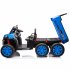 US 24V 2 Seater UTV XXL Ride On Truck With Dump Bed Battery Powered 6 Wheeler Ride On UTV Toys For Boys Girls Kids Blue