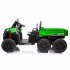 US 24V 2 Seater UTV XXL Ride On Truck With Dump Bed Battery Powered 6 Wheeler Ride On UTV Toys For Boys Girls Kids Blue